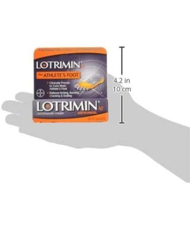 Lotrimin AF Cream 1% Clotrimazole Antifungal Treatment 0.42 oz - Athlete's Foot, Jock Itch, Ringworm - Clinically Proven Effective - Buy Online on GoSupps.com