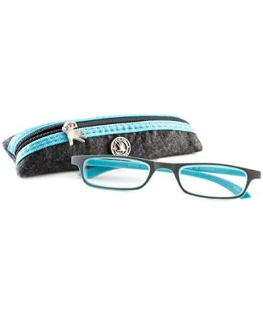 I NEED YOU Reading Glasses - Zipper Selection SPH 1.00 in Green-Turquoise - Stylish & Comfortable Eyewear - Shop Internationally! - Buy Online on GoSupps.com