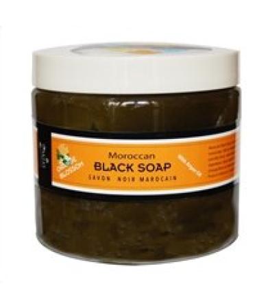 Zakia's Morocco Moroccan Black Soap - Orange Blossom -16 oz value size