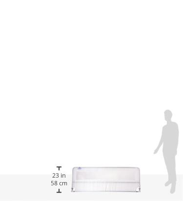 Regalo Hideaway 54-Inch Extra Long Bed Rail Guard  with Reinforced Anchor Safety System 54 Inch White - Buy Online on GoSupps.com