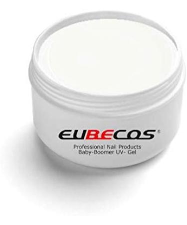  EuBeCos Eubecos 6 x 5 ml Baby Boomer Glamour French Ombre Set Pink White Made in Germany with instructions 50 x imitation diamonds and 3G adhesive Mega Fantastic Value Set - Buy Online on GoSupps.com
