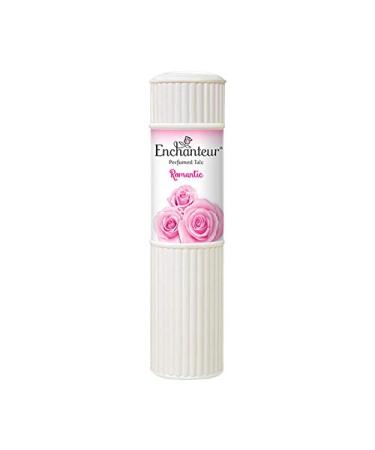 Enchanteur Romantic ,Body Perfumed Talc 200 G. (7.05 Oz) ,The exotic sensual fragrance of Bulgarian Rose and White Jasmine