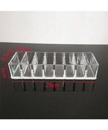 Anncus Clear Acrylic Makeup Organizer Powder Storage Box Lipstick Holder Eye Shadow Case Women Jewelry Cosmetic Box Air Cushion Box - (Color: 25x5x8.5 cm)