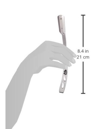 Buy Shaving Factory Metal Straight Edge Barber Razor - Silver | Premium Quality for a Smooth Shave - International Shipping Available - Buy Online on GoSupps.com