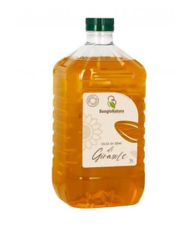 BongioNatura Cold-pressed raw sunflower oil 5 liters ideal for sweets and fried foods