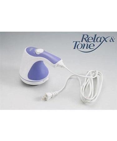 Relax and Tone Body massage device Massage Belt Massage device Losing weight muscle building and relaxation with 4 different attachments for different uses such as ABS shoulders hips thighs calves feet and armpits.Rubber handle four attachments tones musc