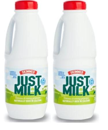 Snack JUST MILK Skimmed UHT Milk 2 x 1L