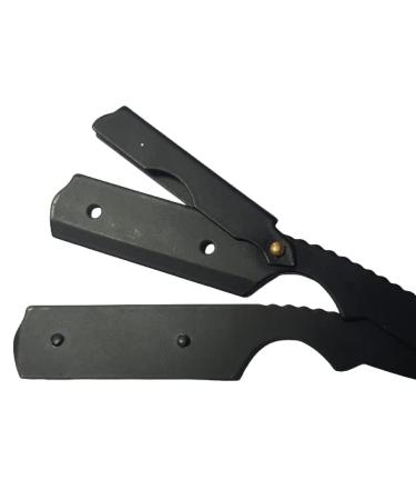 Premium Classic Straight Edge Barber Razor + 100 Blades | Salon Quality Shavette for Men - International Shipping Available - Buy Online on GoSupps.com