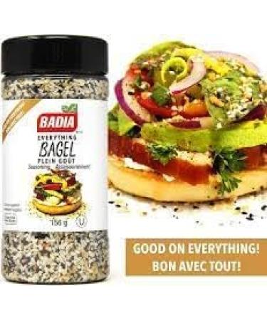 Badia Bagel Everything Seasoning - 156gm | All-in-One Flavor | Savory Bagel Flavors | Bleand Of Sesame Seeds Poppy Seeds Dried Garlic Dried Onion Salt | Experience the Ultimate Taste - Buy Online on GoSupps.com