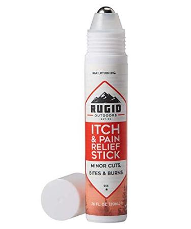 Rugid Itch & pain Relief Stick for Bug Bites Stings Poison Oak & Ivy Cuts Scrapes & Burns 0.67 Fl. Oz