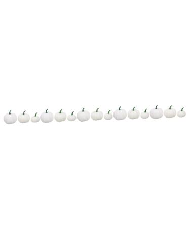 Ciieeo 30 Pcs Foamy White Pumpkin Models Decor Simulation Mini Pumpkin Fake Mini Pumpkins Faux Mini Pumpkins Halloween Supplies Simulation Pumpkin Simulation Halloween Pumpkin Whitex5pcs 8.5x7.5cmx5pcs