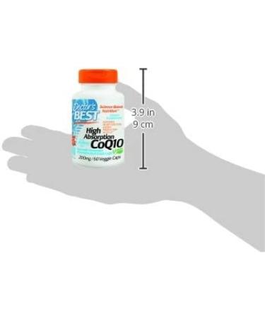 Doctor's Best High Absorption CoQ10 200mg with BioPerine | Heart Health & Energy | 60 Vegan Caps - Buy Online on GoSupps.com