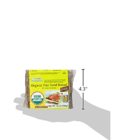 Organic Flaxseed Bread by Mestemacher - 17.6 oz (Pack of 12) | Healthy, High Fiber - Buy Online on GoSupps.com