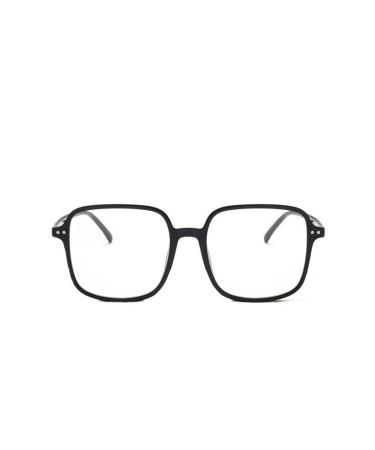 Newada Oversized Reading Glasses Women Men Large HD Blue Light Blocking Flat Light Mirror Anti Glare Big Computer Reader (Color: Black Size: +0.00) +0.00 Black