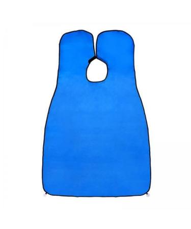 Harilla 2x Bib Apron Hair Catcher Shaving Non Stick Cape Grooming Cloth Not with 2 Suction Cups Blue