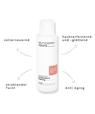 Buy Skincerely Yours Fruit Acid Peeling 100ml - 14% Fruit Acids & Green Tea Extract | Vegan Cruelty-Free | Acne & Pigment Spot Treatment - Buy Online on GoSupps.com