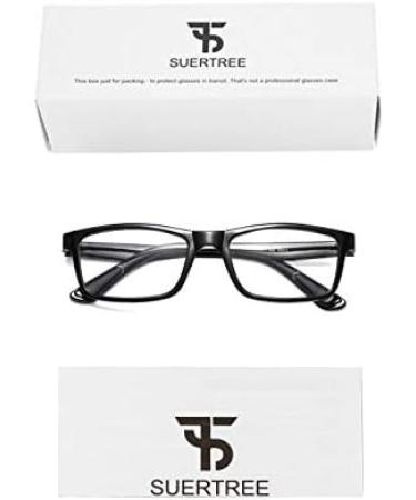 Suertree Reading Glasses +3.50 Magnification Square Presbyopic Reader Glasses Black 9801 - Buy Online on GoSupps.com