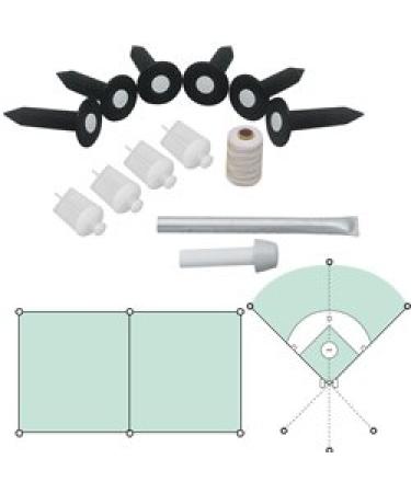 Markers Inc Baseball Field Lining Kit , Black/White