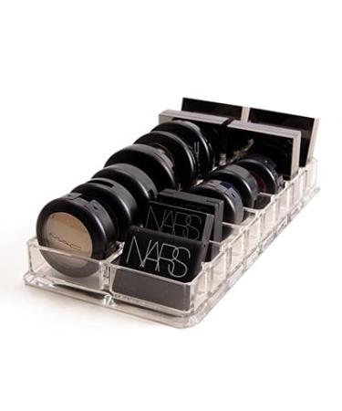Anncus Clear Acrylic 16 Grids Makeup Organizer Makeup Powder Storage Box Lipstick Makeup Tools Eye Shadow Case Jewelry Cosmetic Box - (Color: Clear)
