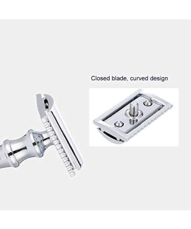 Classic Double Edge Metal Razor for Men - Black Shaving Razor for Beard Grooming | International Shipping Available - Buy Online on GoSupps.com
