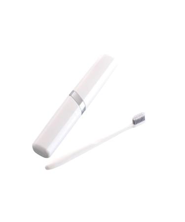 Ultechnovo 1 set of toothbrush holder travel manual toothbrush toothbrush holder toothbrush pipe toothbrush for adult travel toothbrush organizers container for toothbrushes white pp