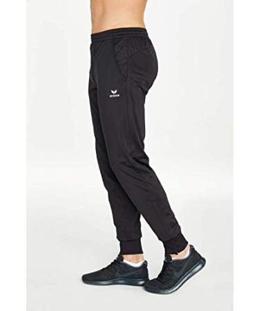 Erima Unisex Children's Training Pants with Cuffs - Polyester 140 Black | International Shipping Available - Buy Online on GoSupps.com