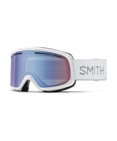 Smith Drift Snow Goggles White Chunky Knit Blue Sensor Mirror