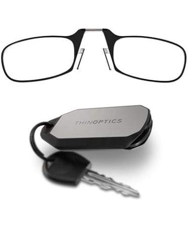 ThinOptics Keychain Case  Rectangular Reading Glasses Black 2 x - Buy Online on GoSupps.com