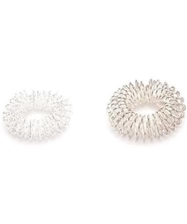 Chi Enterprise Premium Massagering Set - 20 Anti-Stress Acupressure Rings for Anxiety Relief | Silver Small & Large | Shop Internationally - Buy Online on GoSupps.com