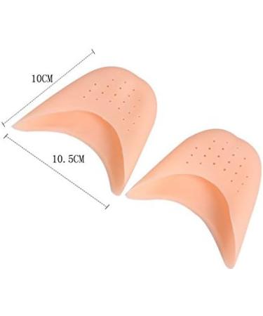 WOIWO 2PCS Soft Silicone Gel Toe Caps Protector for Pointed Ballet Shoes - Nude (1 Pair) | Breathable Hole Design - Buy Online on GoSupps.com