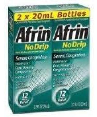 Afrin No Drip Maximum Strength Plus Menthol Severe Congestion Pump Mist 0.5 fl. oz. - Pack of 6 - Buy Online on GoSupps.com