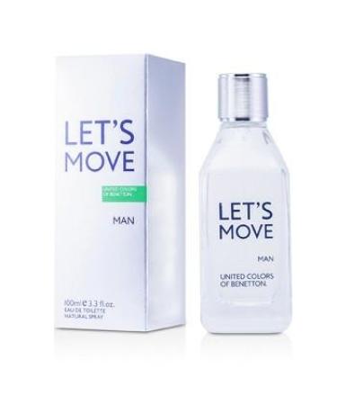 Let's Move Man by United Colors of Benetton 3.3 oz EDT Spray for Men - Pack of 1