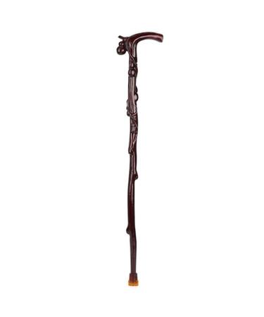 Crutches Old Man Walking Stick Solid Wood Handrail Stick Non-Slip Wood Cane Wooden Cane Stick for The Elderly Safehappy