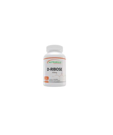 D-Ribose Capsules 4250 mg Per Dose - Free from Milk Egg Gluten Sugar Artificial Flavors|Helps to Support and Boosts Energy Levels Athletic Endurance Muscle Recovery | 250 Capsules 1 Count (Pack of 250)