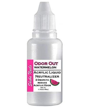 SHEBA NAILS Odor Out Acrylic Liquid Neutralizer 1/2oz Watermelon Scent- Minimizes Acrylic Liquid Monomer Odor