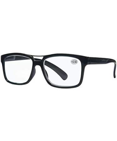 Success Eyewear Reading Glasses Set of 4 - Top Bar Style Quality Men's Glasses in Black Blue Brown Grey - Best Value 1.25x Magnification - Buy Online on GoSupps.com