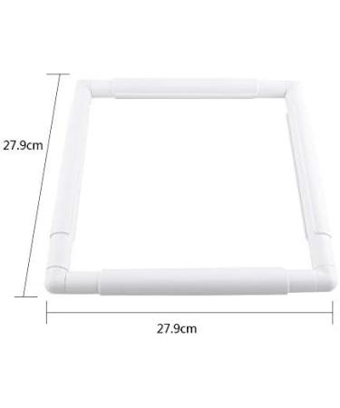 Square Rectangle Plastic Clip Quilting Frame for Embroidery Cross Stitch - 27.9 x 27.9cm - Buy Online on GoSupps.com