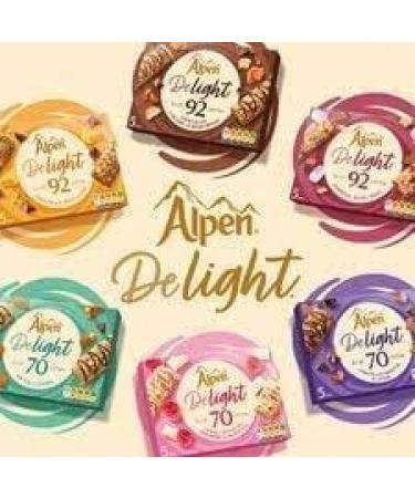 Alpen Light Delight Bundle - Chocolate Brownie White Raspberry and Shortcake Salted Caramel Honeycomb. 20 Bars 480g. - Low-calorie brunch for a guilt-free treat - Buy Online on GoSupps.com