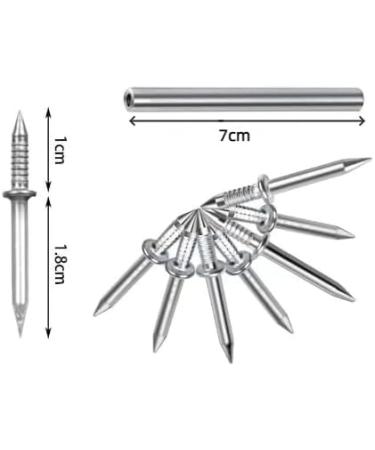 Double-headed nails seamless nail with double-headed skirting thread nail for skirting boards without traces invisible safety screws with double head nails (100 pieces) 100 Pieces. - Buy Online on GoSupps.com
