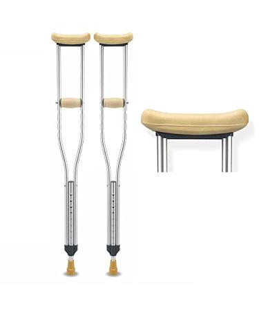 Crutches for Adults Underarm Underarm Crutches Adjustable Adult Aluminum Crutches for Walking Universal Medical Crutches Lightweight and Portable Great for Travel or Work Lucky Star