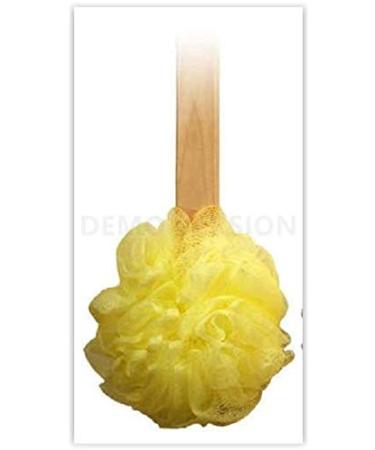 4-Pack Long Wooden Handle Back Scrubber Bath Shower Sponge Exfoliating Body Brush - Nylon Puff Spa - Buy Online on GoSupps.com