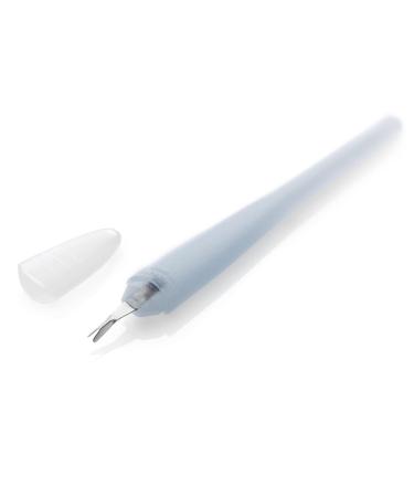 Remos cuticle knife 14 cm stainless steel with plastic handle and protective cap
