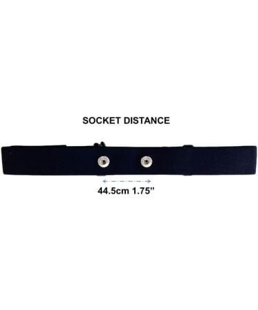 Performance Replacement Belt for Heart Rate Knives | Black Size S-XL | Compatible with Garmin HRM Dual Wahoo Tickr Polar H7 Cardiosport - Buy Online on GoSupps.com