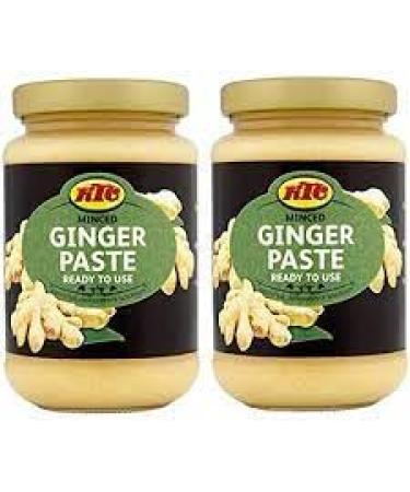 KTC Minced Ginger Paste - Pack of 2 Jars (210g) | Unleash Authentic Taste | Premium Quality Blend | Fresh Convenient and Versatile | True Essence of Ginger