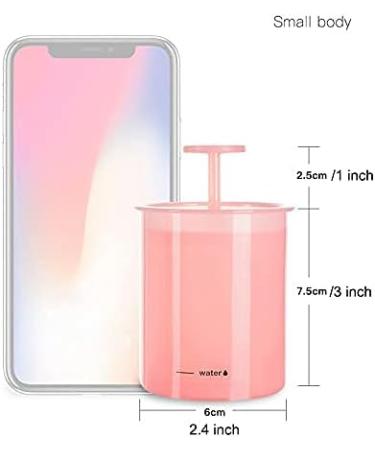 KRISMYA 2 Pcs Marshmallow Whip Maker Small Face Foam Maker Rich Cream Foamer Facial Cleanser Foam Cup Whip Bubble Maker for Face Wash (Pink and White) - Buy Online on GoSupps.com