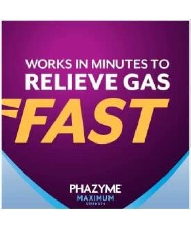 Phazyme Maximum Strength Gas and Bloating Relief | 250 mg Simethicone | 36 Fast GELS | Pack of 3 36 Count (Pack of 3) - Buy Online on GoSupps.com