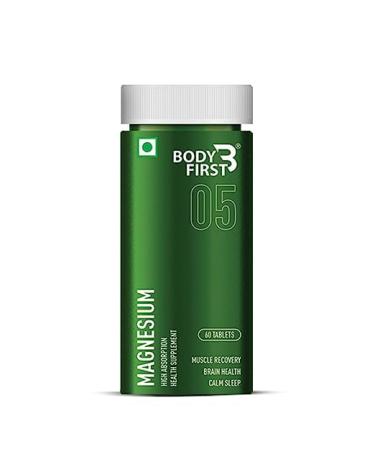 Magnesium - Supports Energy & Enzyme Production Bone Health Muscle Soreness & Cramps Relax Calm Sleep & Recovery 60 Veg Tablets