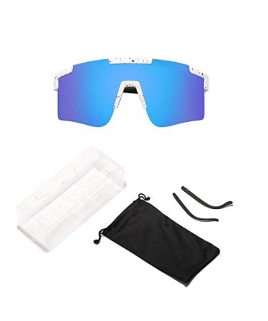 FAST STEP Sports Sunglasses, Men Women Polycarbonate Frame Cycling Sunglasses, UV400 Protection Outdoor Driving Pc10