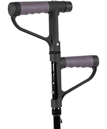 Canes Walking Cane Retractable Collapsible Anti Slip Height Hand Walking Stick with LED Light Double T Handle Elderly Walking Cane for Old Man - Buy Online on GoSupps.com