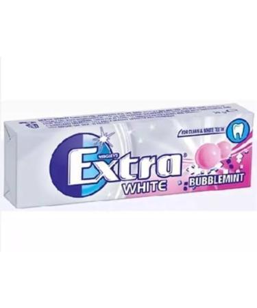 10 Pieces Wrigley's Extra Bubblemint Chewing Gum Sugar Free Helps keep Teeth Clean And Mouth Fresh - Buy Online on GoSupps.com